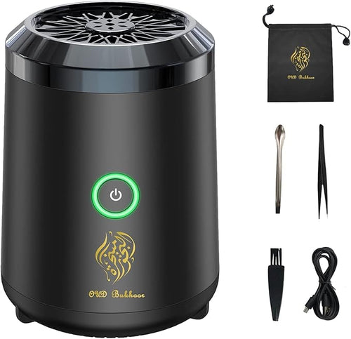 ✨ Bakhoor Arabic Electric Incense Burner with Oud Fragrance 🌿 & Full Quran Speaker 📖 – Remote 🎛️ & App Control 📱